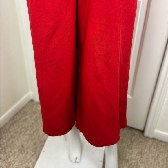 Red Carter Vibrant Red Jumpsuit with Wide-Leg Design Size XS. A48 - Picture 5 of 16
